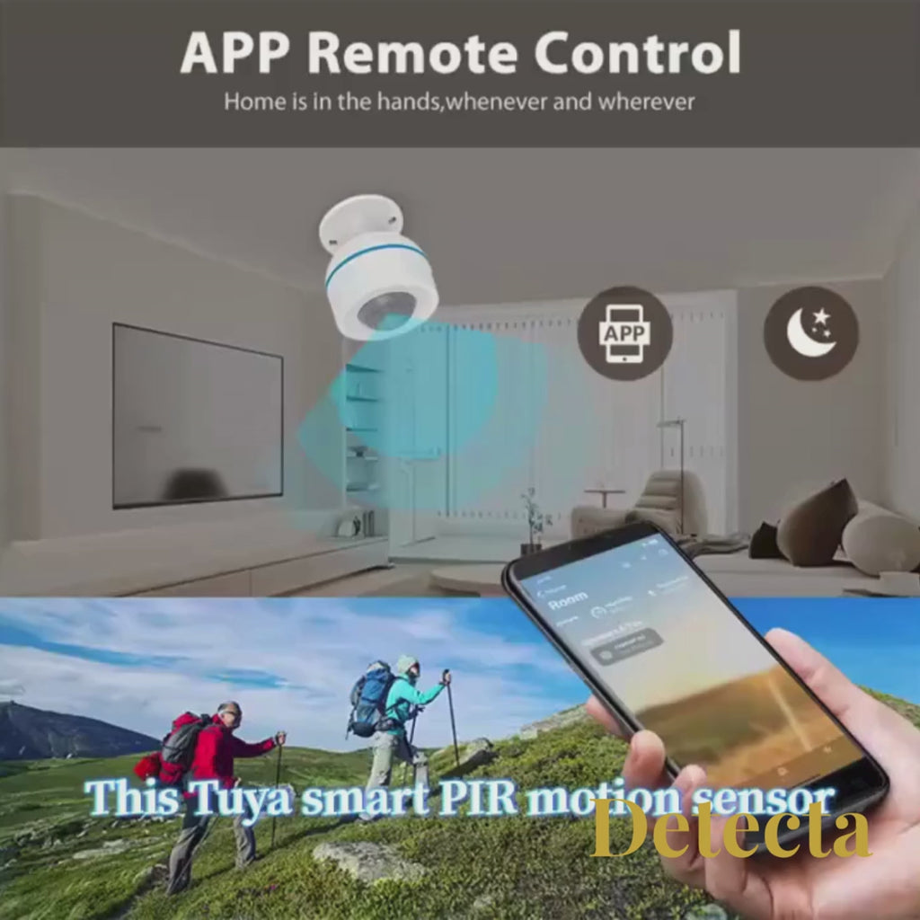 Detecta Matter Thread PIR Motion Sensor | Works with HomeKit, Alexa & Google Home | USB-C | 1/2-Pack