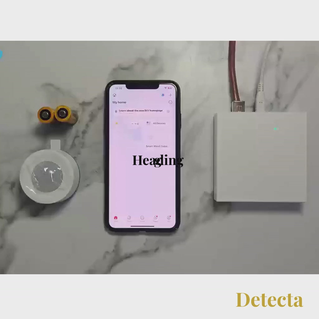 Detecta - Tuya Matter Thread PIR Motion Sensor | Wireless Human Body Infrared Detector, Works with HomeKit, Alexa, Google Home & SmartThings