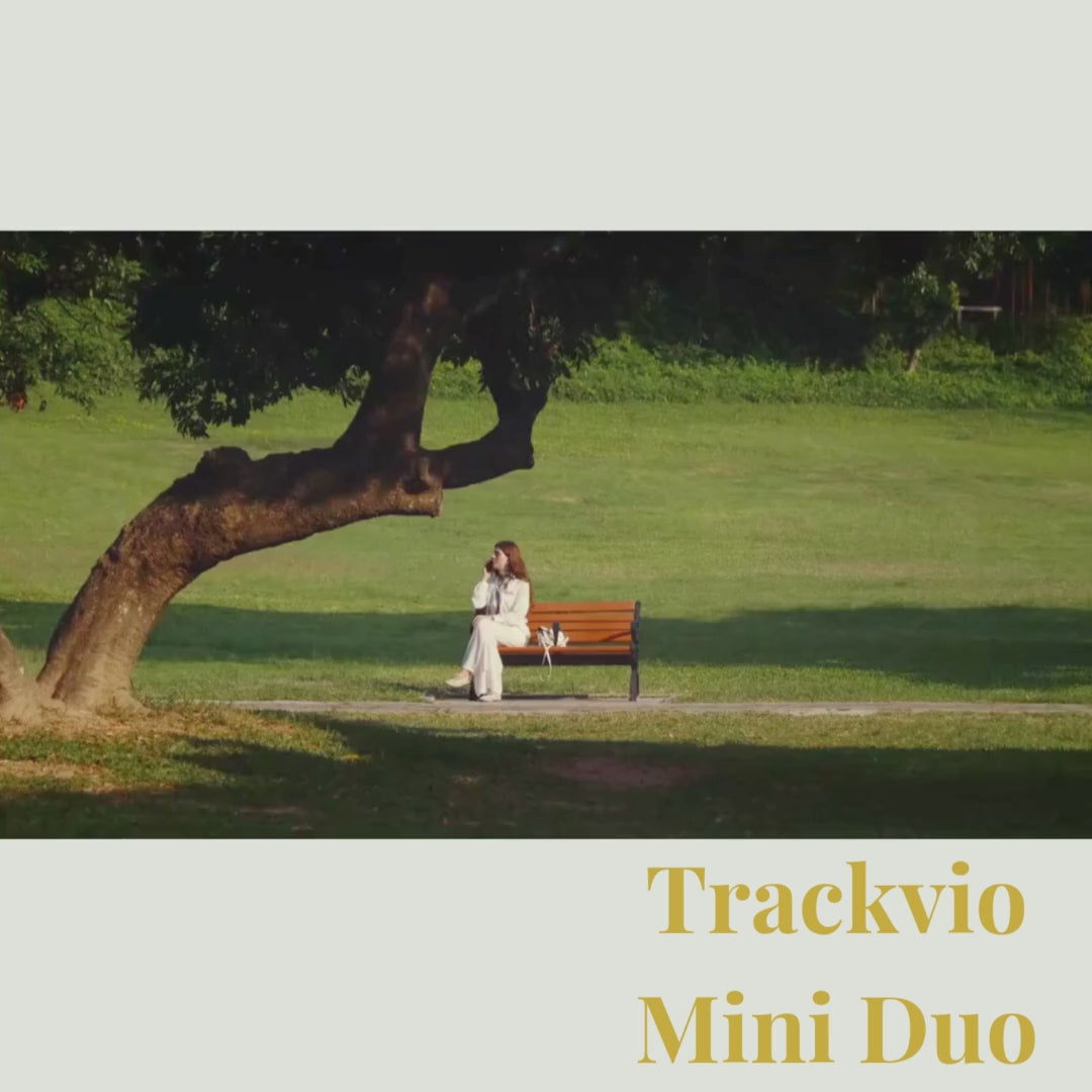 Trackvio Mini Duo | Apple Find My & Android Find Hub | IP68 Bluetooth Tracker | 1/4-Pack